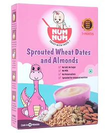 NumNum Sprouted Wheat Dates & Almonds Cereals - 200 gm