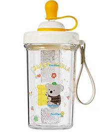 FunBlast Sipper Tumbler Straw Sipper Bottle Tumbler with Straw and Sipper Kids Bottles for Water Milk Cold Drinks and Juice BPA Free Spill Proof Tumbler Beige - 500 ml