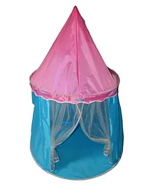 FunBlast Portable and Foldable Hexagon Polyester Castle Tent House for Kids - Pink
