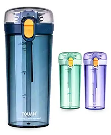 FunBlast Sipper Bottle for Kids Bottle and Sipper with Straw and for Water Milk Cold Drinks and Juice BPA Free Spill Proof Tumbler (Dark Blue)- 400 ml