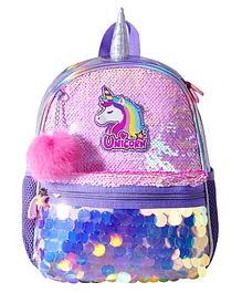 Sunveno Unicorn Sparkle Backpack Pink - 11.8 Inches 