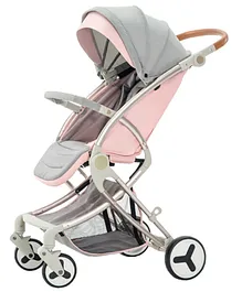 Teknum Feather Lite A1 Foldable Stroller - Pink Grey