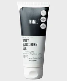 ThriveCo Ultra Light Mineral Based SPF 50 PA+++ Daily Sunscreen Gel - 50 ml