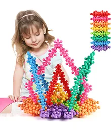 SANISHTH Building Blocks Kids STEM Toys Educational Building Toys Discs Sets Interlocking Solid Plastic for Preschool - 100 Pieces