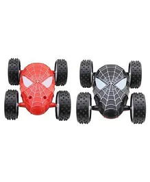 Niyamat Push and Go Double Sided Stunt Car for Kids pack of 2 - Multi color