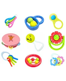 Little Innocents Rattles and Teethers Pack of 9 - Multicolour