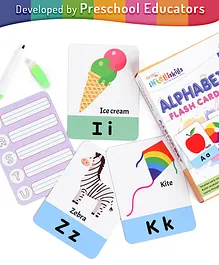 Intelliskills Early Literacy Alphabet Flash Cards - 30 Cards