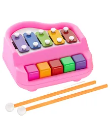 NIYANA TOYZ 2 in 1 Xylophone Plus Piano Musical Toy - Pink