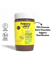Happy Jars Banana Chocolate High Protein Chocolate Spread - 290 gm