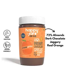 Happy Jars Orange Almond High Protein Chocolate Spread - 265 gm