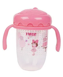 Farlin Straw Drinking Cup Pink - 250 ml