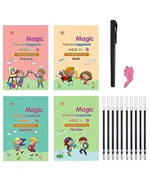 Uniquebuyin Sank Magic Reusable Tracing Book Pack of 4 - English