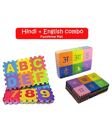 Sarvda Combo of English & Hindi Alphabet & 0 to 10 Counting Pack of 2 - Multicolour