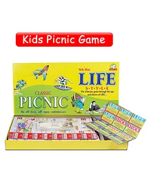 Sarvda International Picnic game With Folding Board Money & Assets game - Multicolour