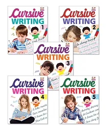 Cursive Writing Books Volume 1 to 5 Set of 5 - English