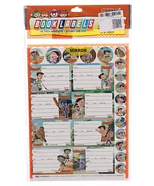 Chhota Bheem Book Labels With Smileys Multicolour - 4 Sheets