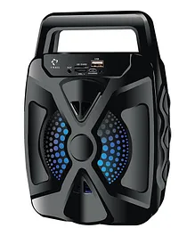 I KALL IK 101 Lighting Bluetooth Rechargeable Speaker with Inbuilt FM - Black