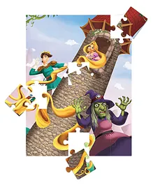 Popcorn Rapunzel Jigsaw Puzzle & Story Book Multicolor - 30 Pieces