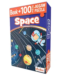 Popcorn Games & Puzzles Space Jigsaw Puzzle Book - 100 Pieces