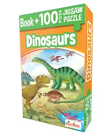 Popcorn Dinosaurs Jigsaw Puzzle Book - Multicolour