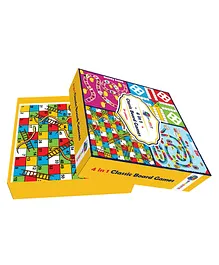 Popcorn Games and Puzzles 4 in 1 Classic Board Games for Kids  Multicolor