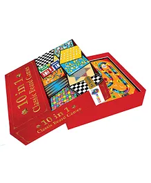 Popcorn Games and Puzzles 10 in 1 Classic Board Games - Multicolor