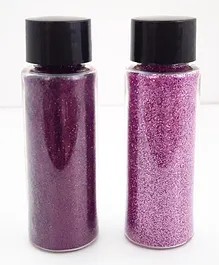 CraftGully Glitter Combo Pack - Superfine Purple & Superfine Dusty Rose - 30ml Each