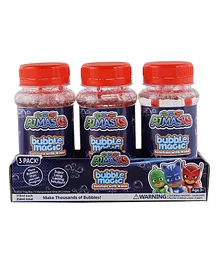 Bubble Magic PJ Masks Pack of 3 Solution With Wand - 118 ml Each