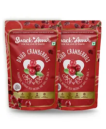 SnackAmor Premium International Dried Cranberry Sliced - 175 gm Pack Of 2
