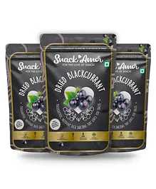 SnackAmor Premium International Dried Blackcurrant - 150g pack of 3