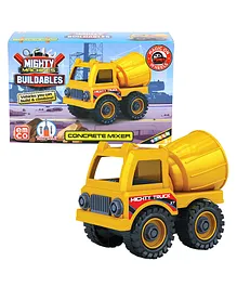 Mighty Machines Buildables Concrete Mixer Yellow - 28 Pieces 