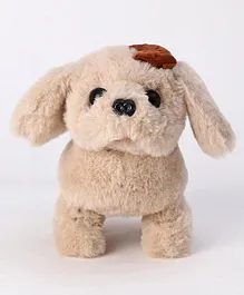 Aarohi Musical Dog Soft Toy Beige - Height 15 cm