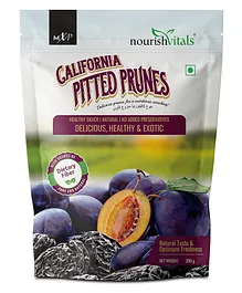 NourishVitals California Pitted Prunes Healthy Snack Natural No Added Preservatives Delicious Healthy & Exotic - 200 gm