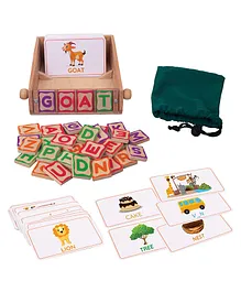 Giggles Match & Learn Classic Wooden Educational Game - Multicolour