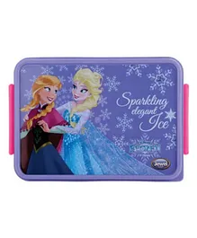 Jewel Disney Frozen Square Meal Small Lunch Box - Purple & Pink