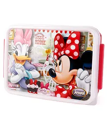 Jewel Disney Minie Mouse Square Meal Small Lunch Box - Pink & White