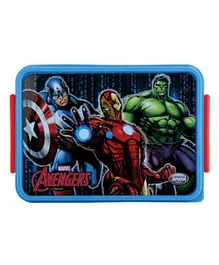 Jewel Disney Square Meal Big BPA Free Lunch Box Avengers - Blue & Red