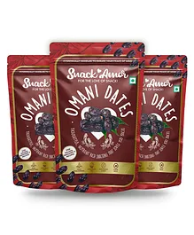 SnackAmor Premium International Omani Dates Pack Of 3 - 250 gm