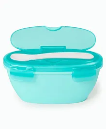 Skip Hop Easy Serve Travel Bowl Spoon Weaning Accessory Teal 