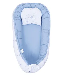 haus & kinder Sleeping pod Portable Adjustable Crib Bassinet - Blue
