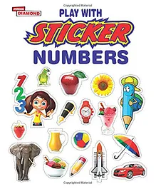 Play with Sticker Numbers Paperback Book - English