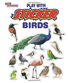 Play With Sticker Birds Paperback Book - English