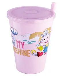 Joyo Disney Dora Sipper Glass With Cap - Dark Pink