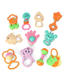 Toysons Rattle Set 11 Pieces (Design & Color May Vary)