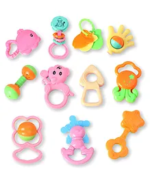 Toysons Rattle set - 11 pieces ( Design and color may vary )
