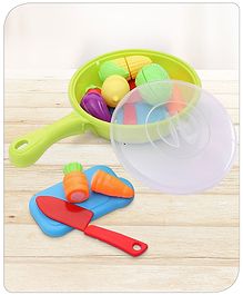 Babyhug Vegetables Cutting Playset with Frypan - 16 Pieces