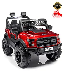 Babyhug Battery Operated Jeep With Music And Lights - Red