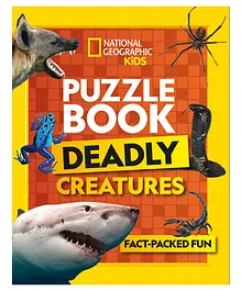 Puzzle Book Deadly Creatures Brain Tickling Quizz - English