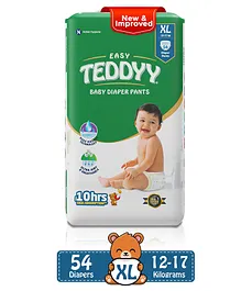 Teddyy Easy Baby Pant Style Diaper Extra Large - 54 Pieces