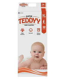 Teddyy Super Baby Taped Diaper Extra Large - 54 Pieces